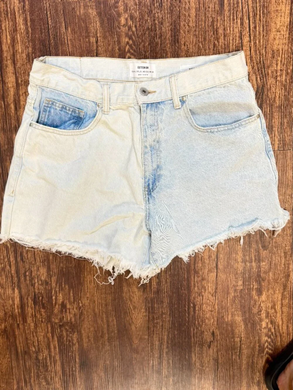 Cotton On Two-Tone Denim Shorts